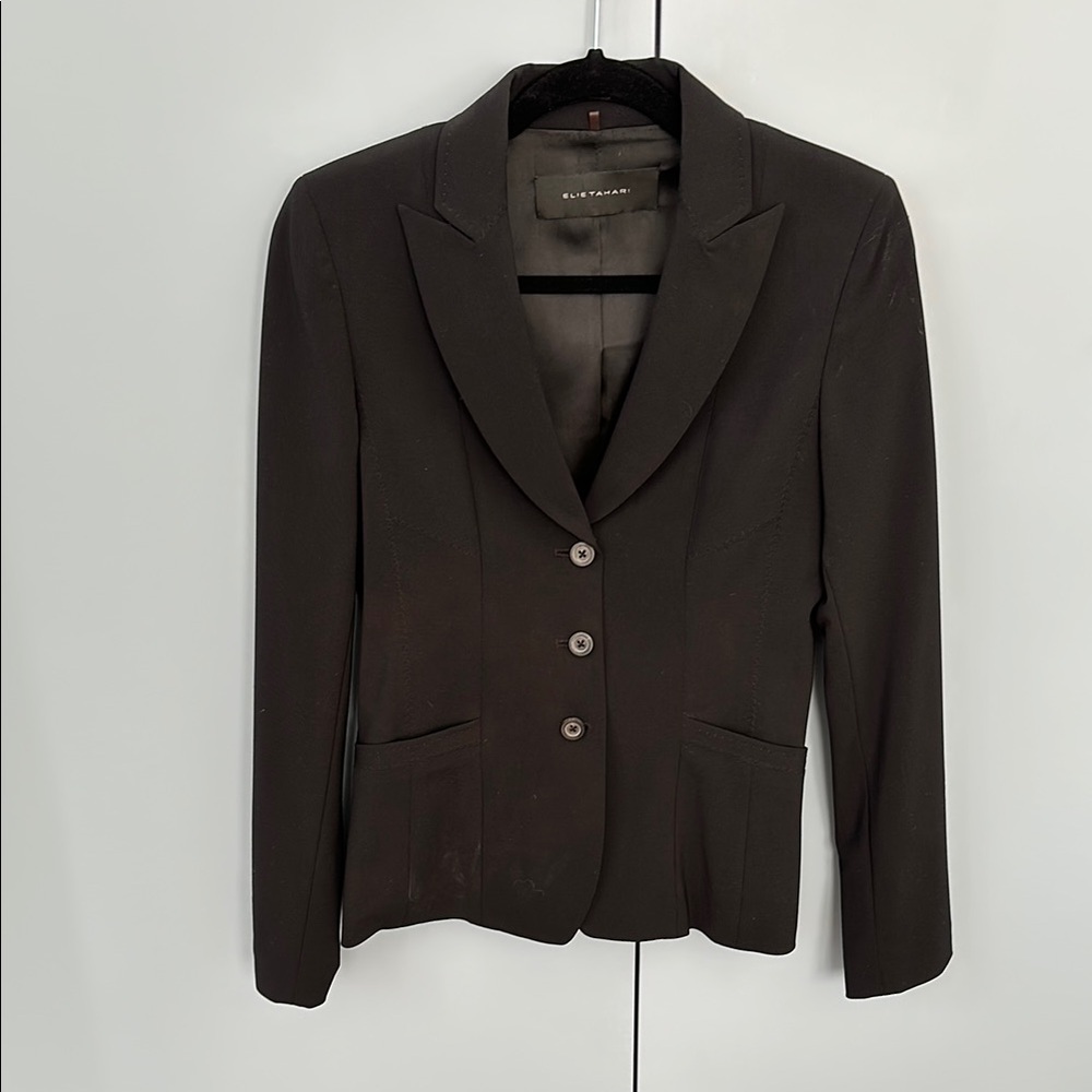 Elie Tahari Black Blazer